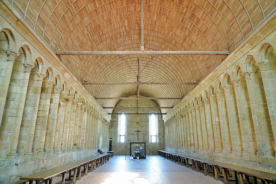 intérieur de l'Abbaye de Valmont