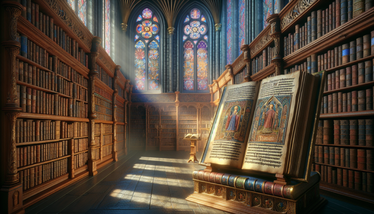 Saint en D, livres anciens, saints Denis, Dominic et Drogo, textes enluminés, bibliothèque médiévale.