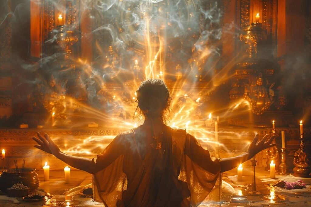 Prière puissante pour guider l'âme d'un défunt vers la lumière divine : rituel spirituel apaisant