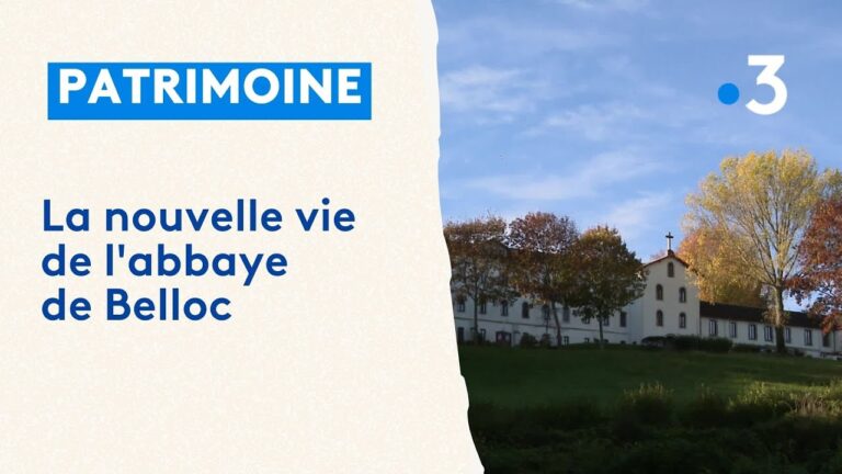 Vue de l'Abbaye de Belloc et son évolution après le départ des moines