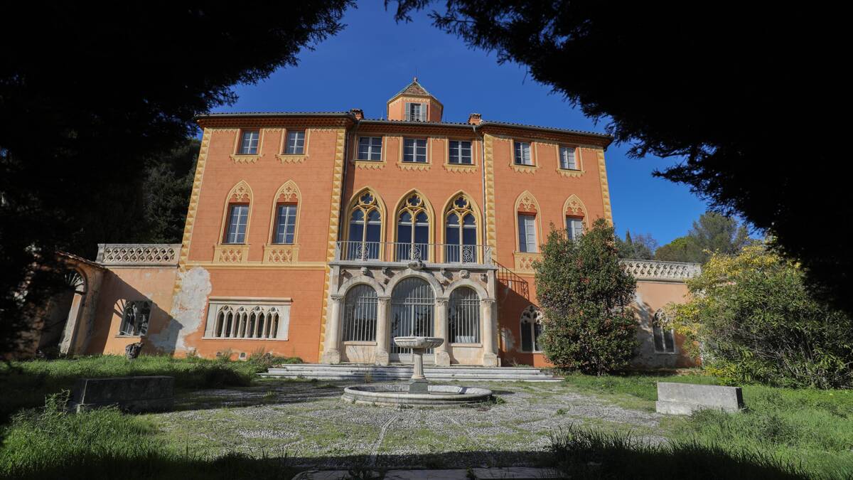 Façade de l'Abbaye de Roseland à Nice