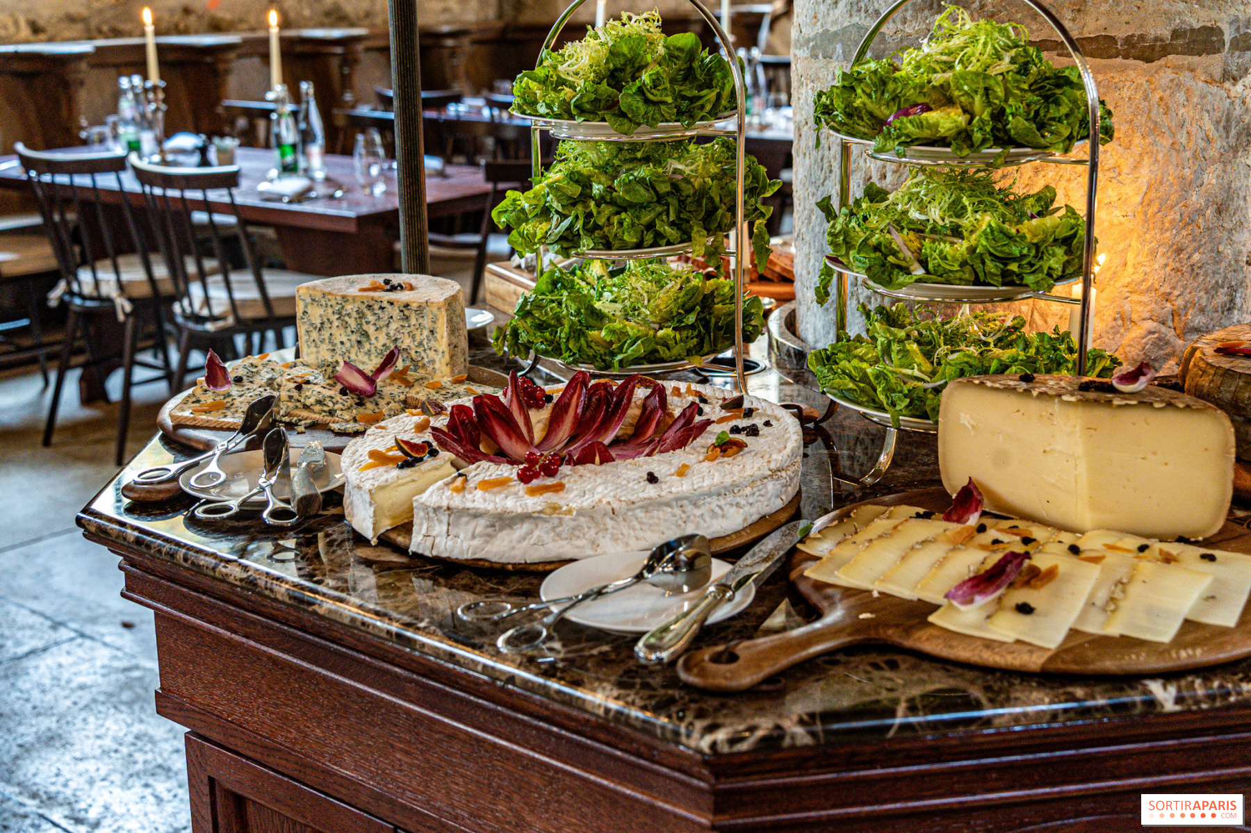 Sélection de plats du brunch aux Vaux de Cernay